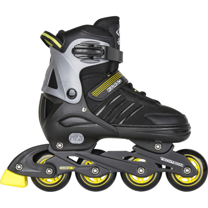 Ролики TECH TEAM KARGO черные, размер 39-42 NN003995
